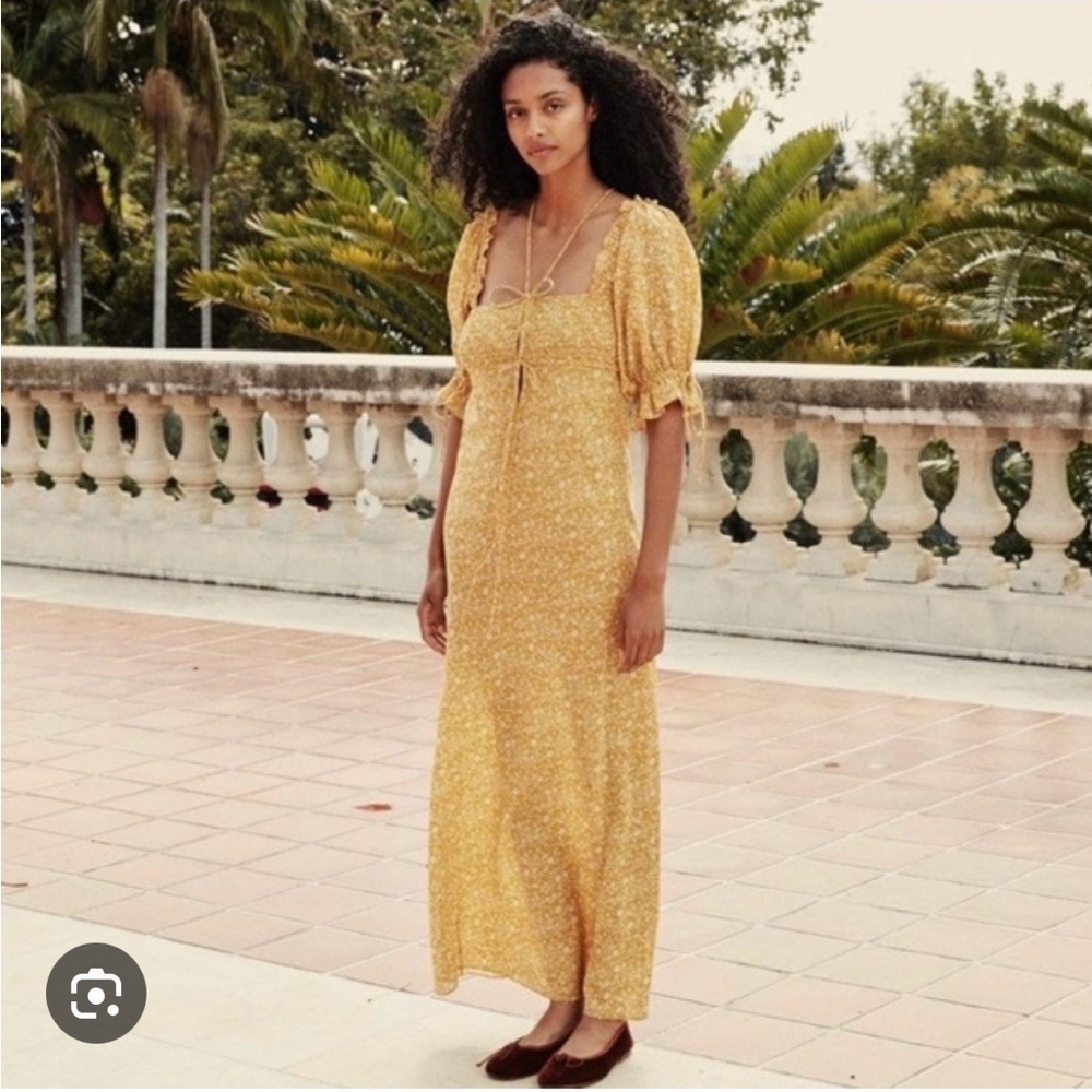 Doen Vetiver dress size M EUC in burnished gold